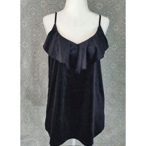 Old Navy Velvet Ruffle Cami